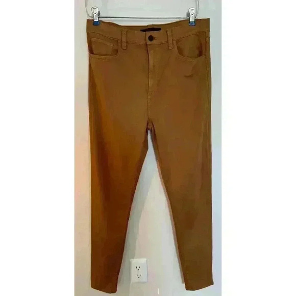 Joe's Jeans The Charlie Ankle Coated Maple Brown Size 32 - Picture 2 of 9